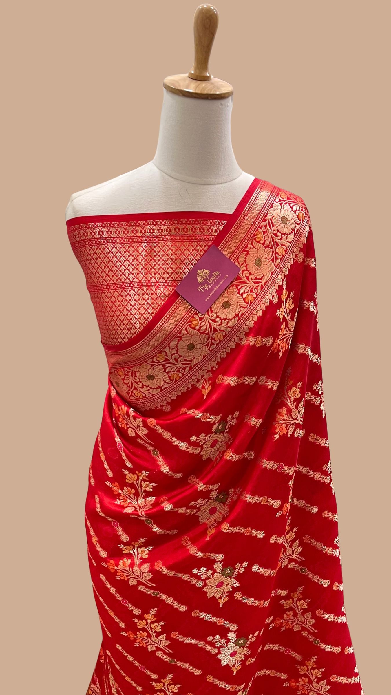 Pure Mango Silk Banarasi Saree