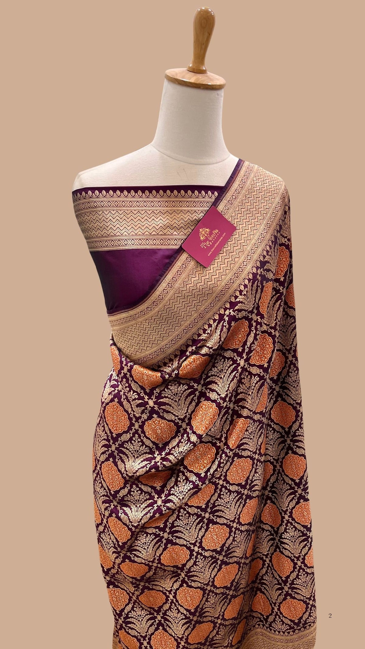 Pure Katan Silk Handloom Banarasi Saree - Tanchui Brocade Meena