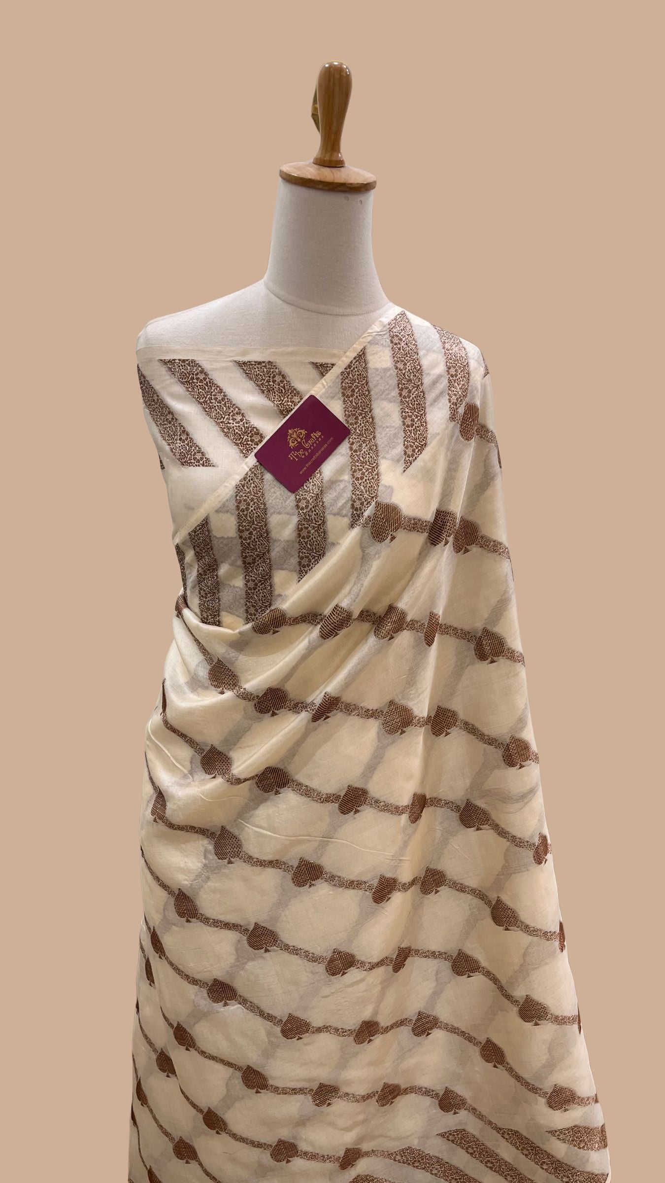 Pure Tussar Silk Banarasi Saree