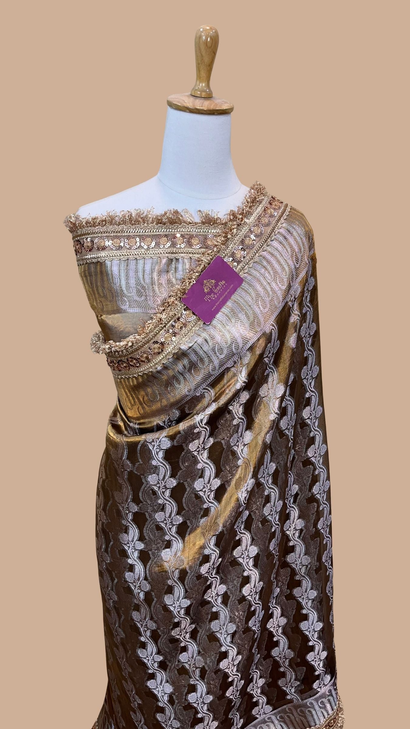 Pure Kora Tissue Silk Banarasi Saree