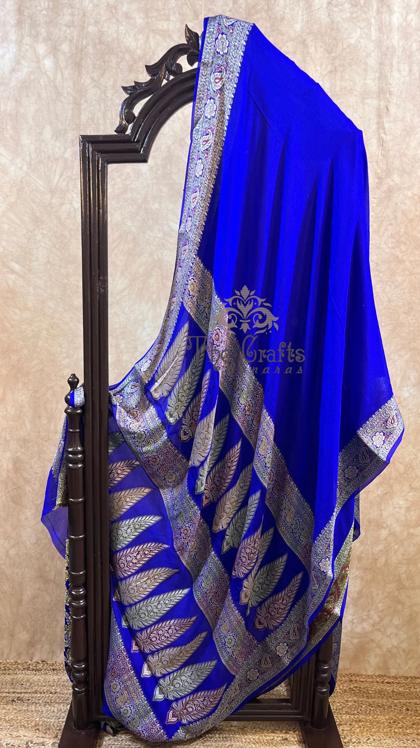 Pure Khaddi Chiffon Banarasi Saree