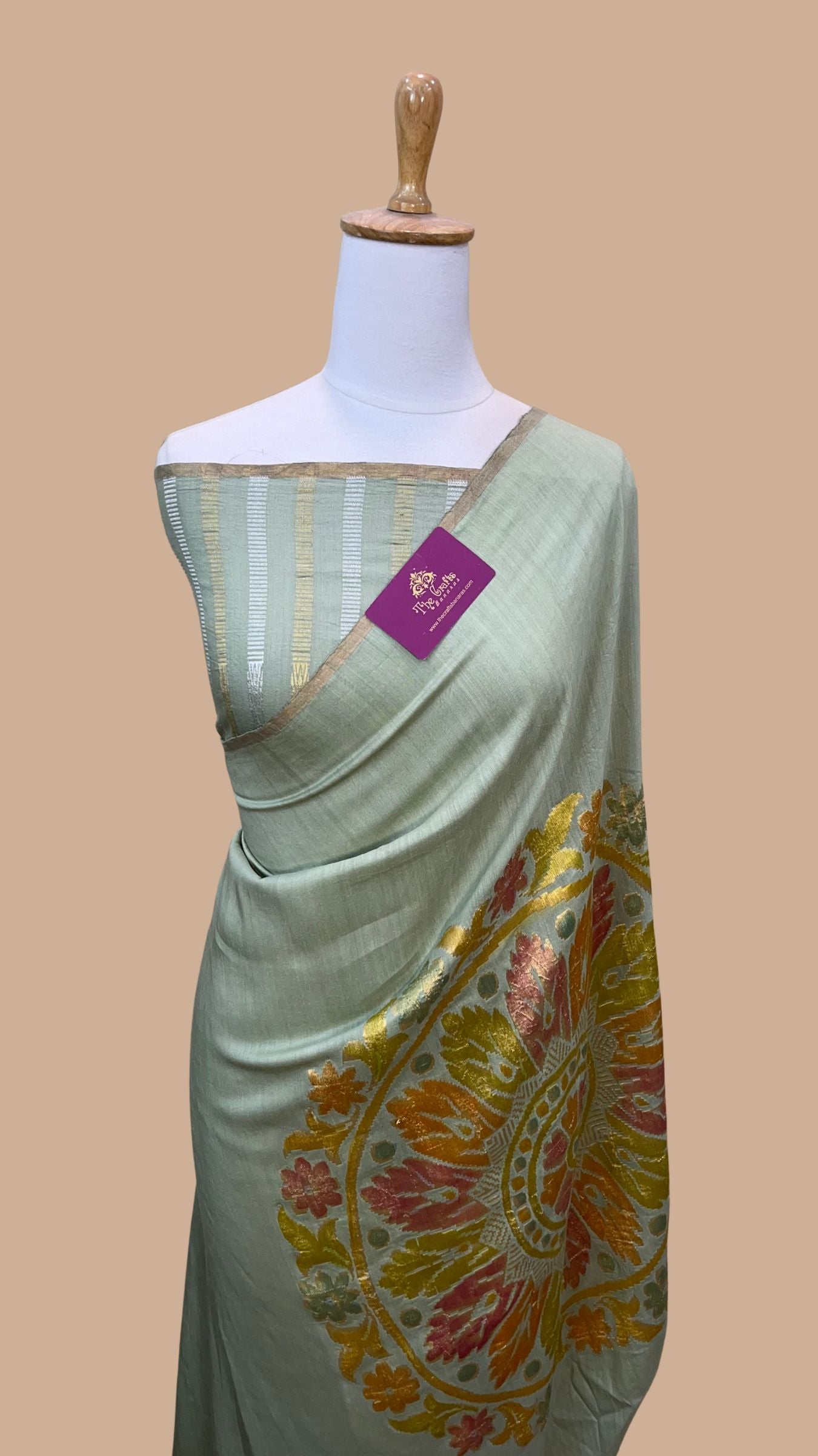 Pure Munga Silk Handloom Banarasi Saree