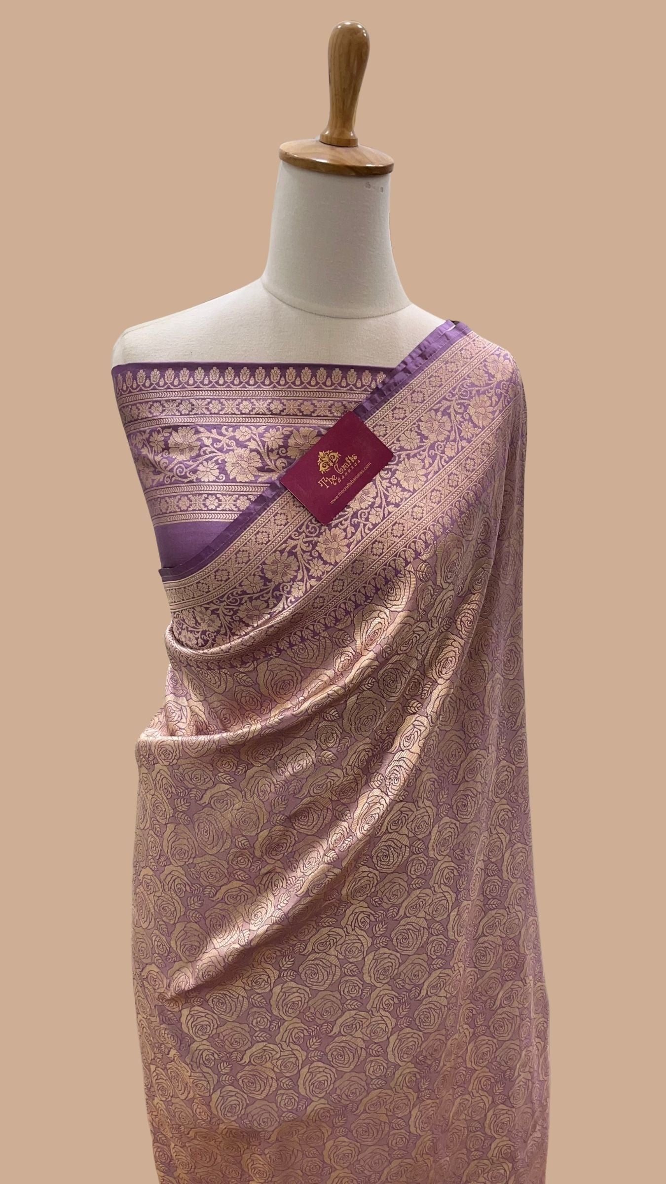 Pure Katan Silk Handloom Banarasi Saree - Tanchui Brocade