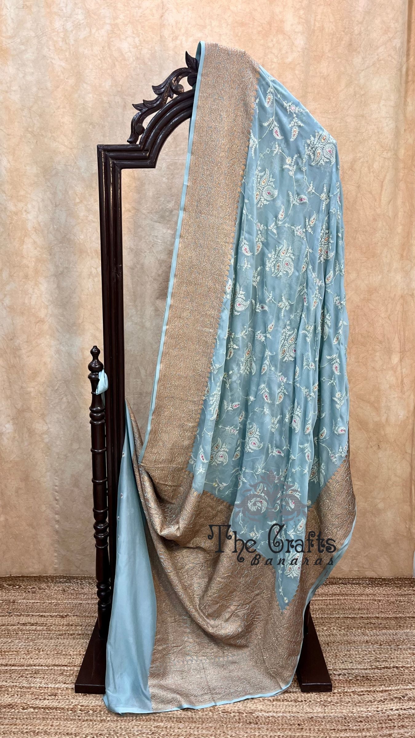 Pure Raw Mango Silk Banarasi Saree