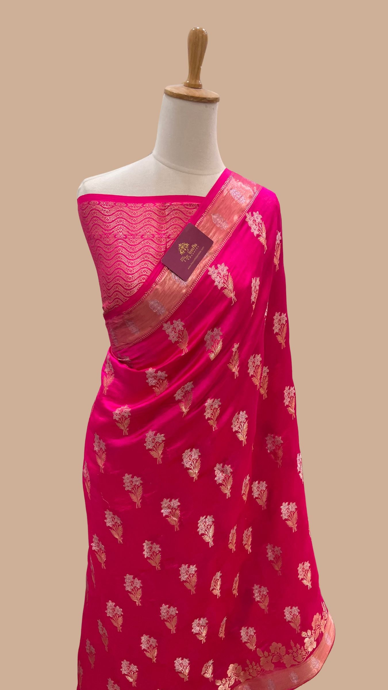 Pure Mango Silk Banarasi Saree
