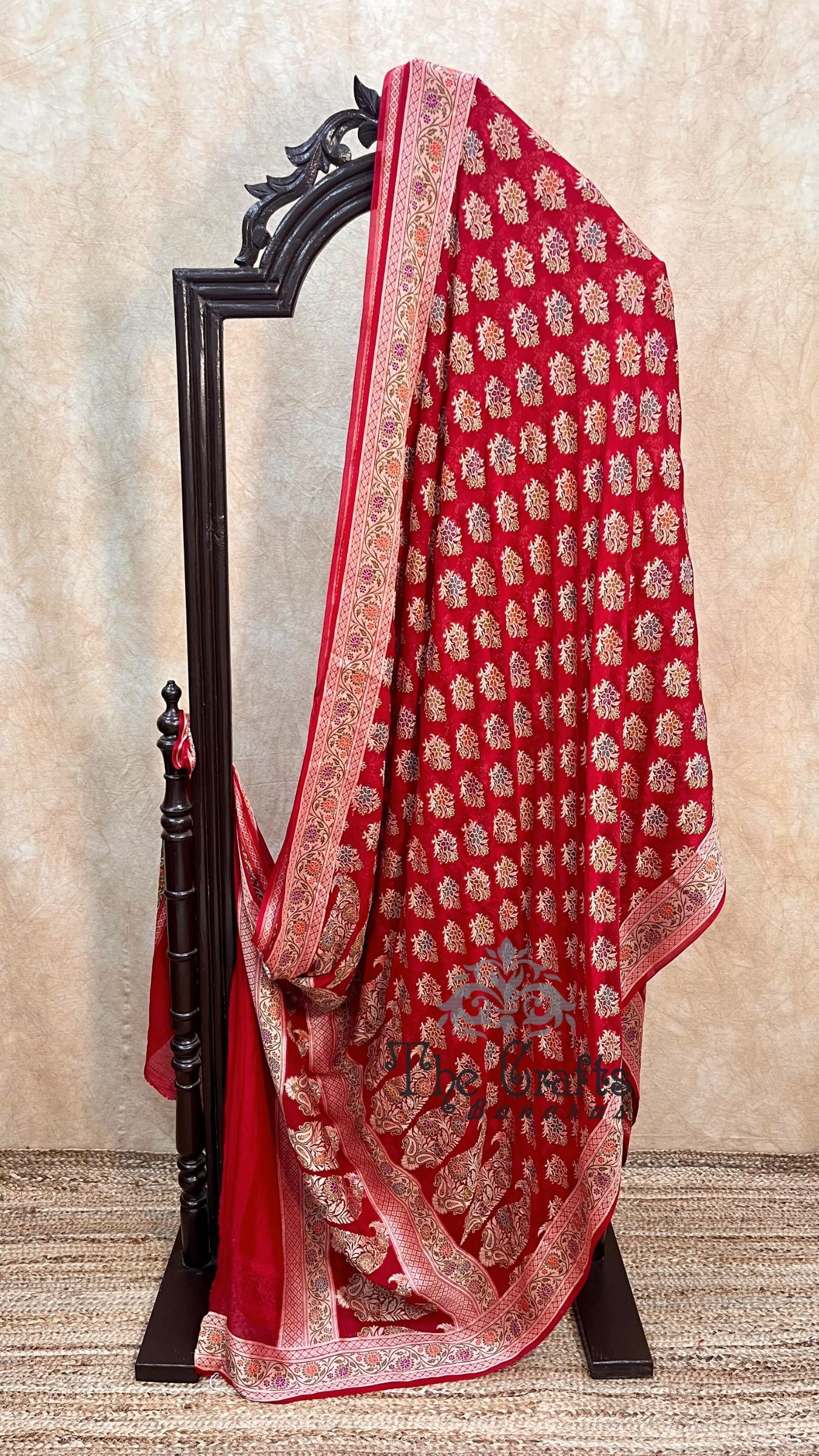 Pure Khaddi Chiffon Banarasi Saree