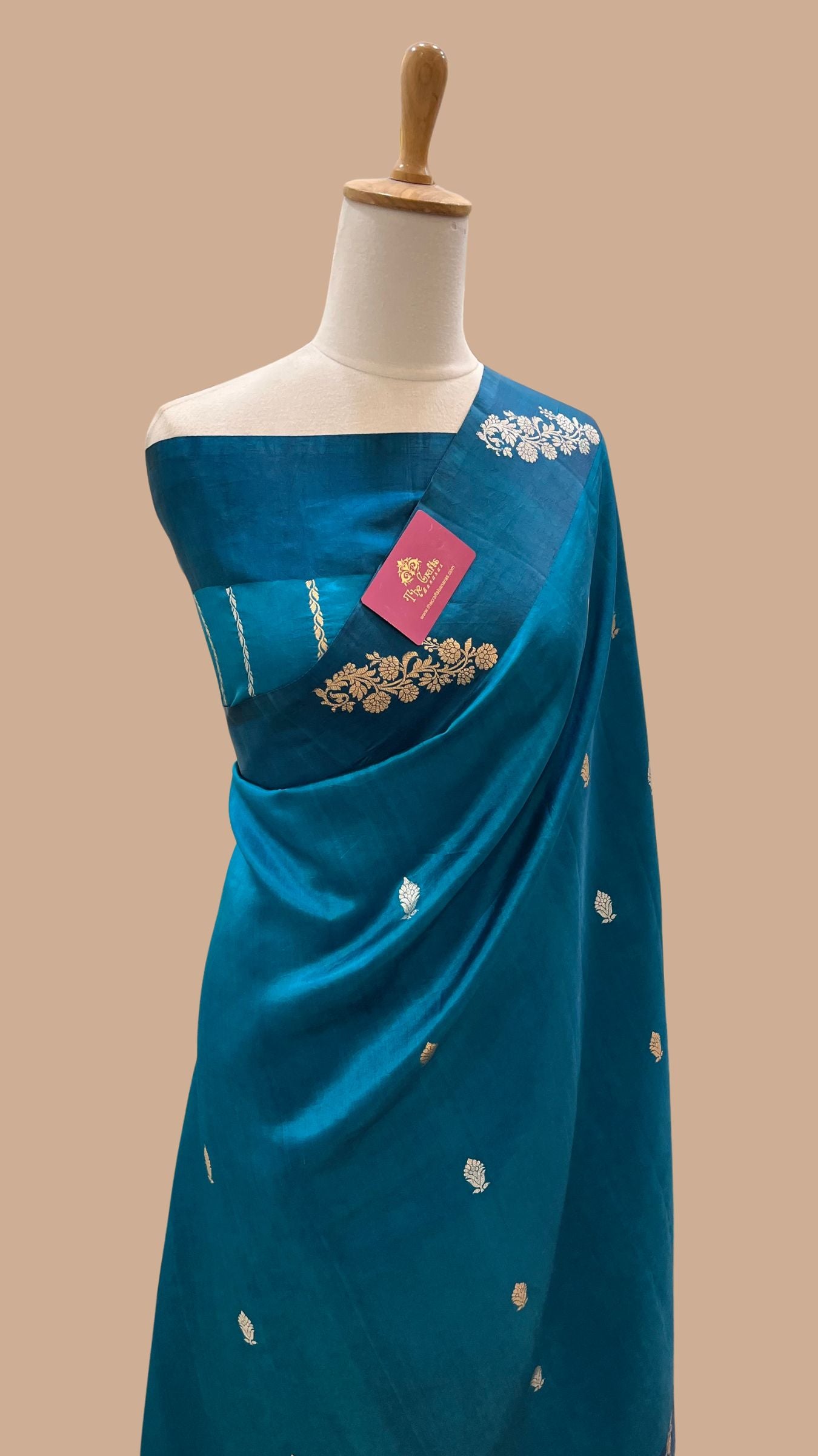 Pure Mango Silk Handloom Banarasi Saree