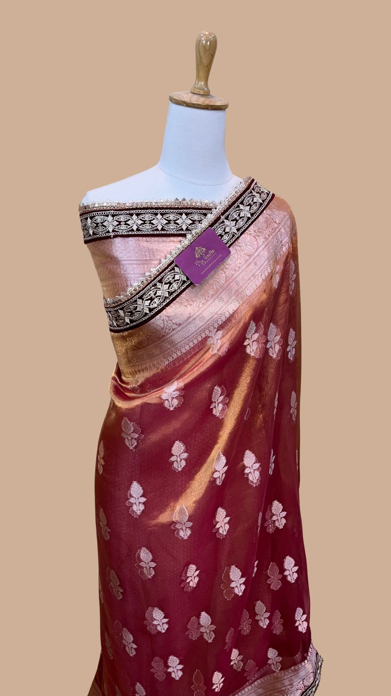 Pure Kora Tissue Silk Banarasi Saree