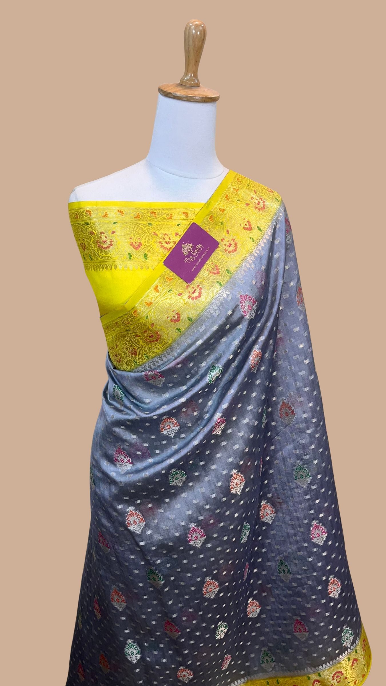 Pure Dupion Silk Banarasi Saree