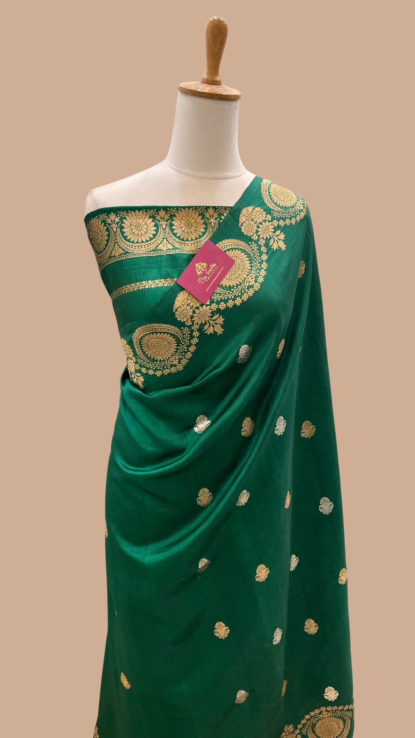 Pure Mango Silk Handloom Banarasi Saree