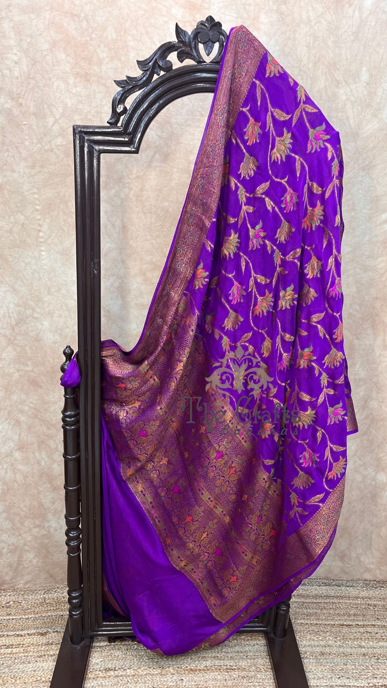 Pure Khaddi Chiffon Banarasi Saree