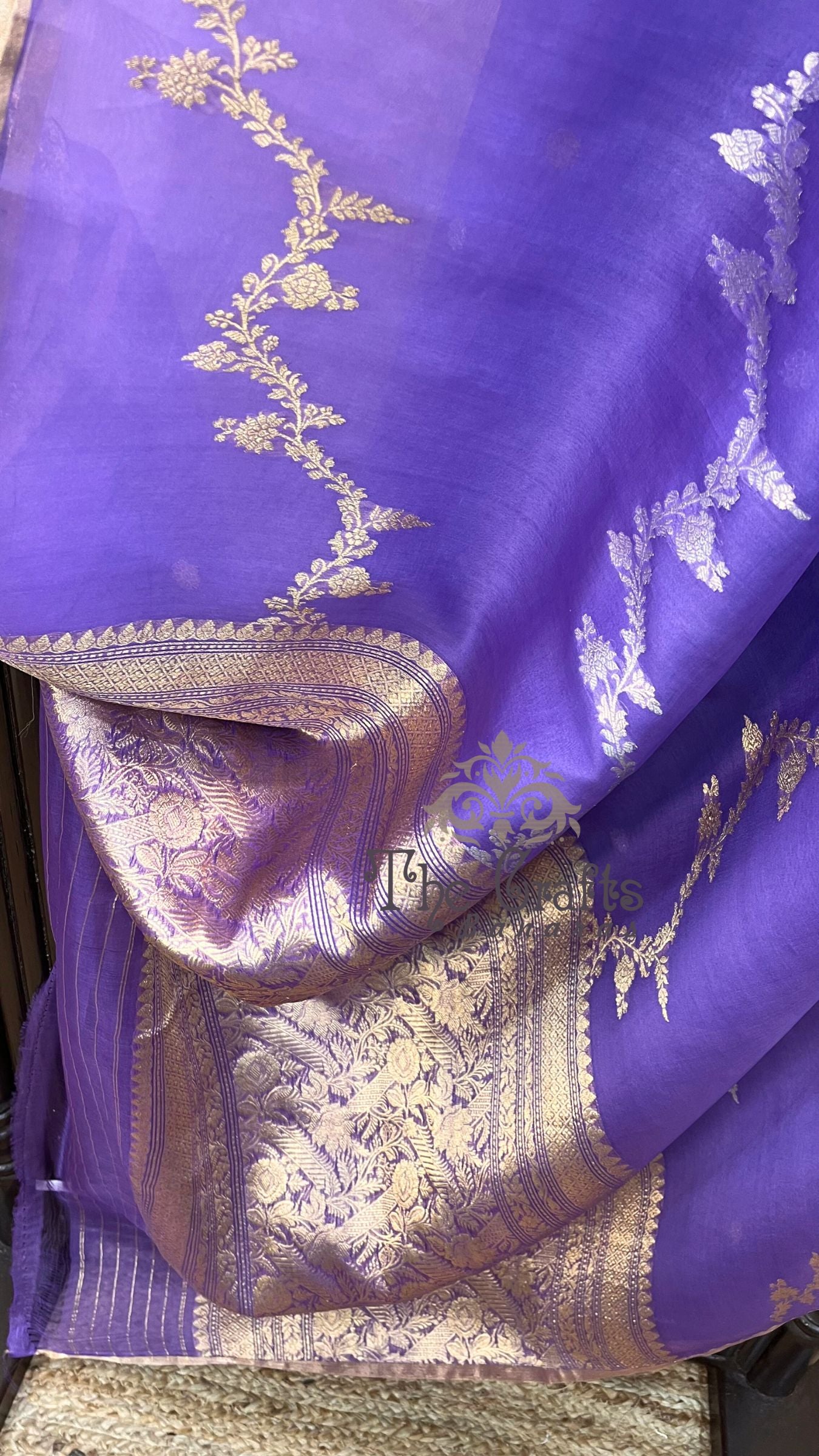 Pure Kora Silk Handloom Banarasi Saree