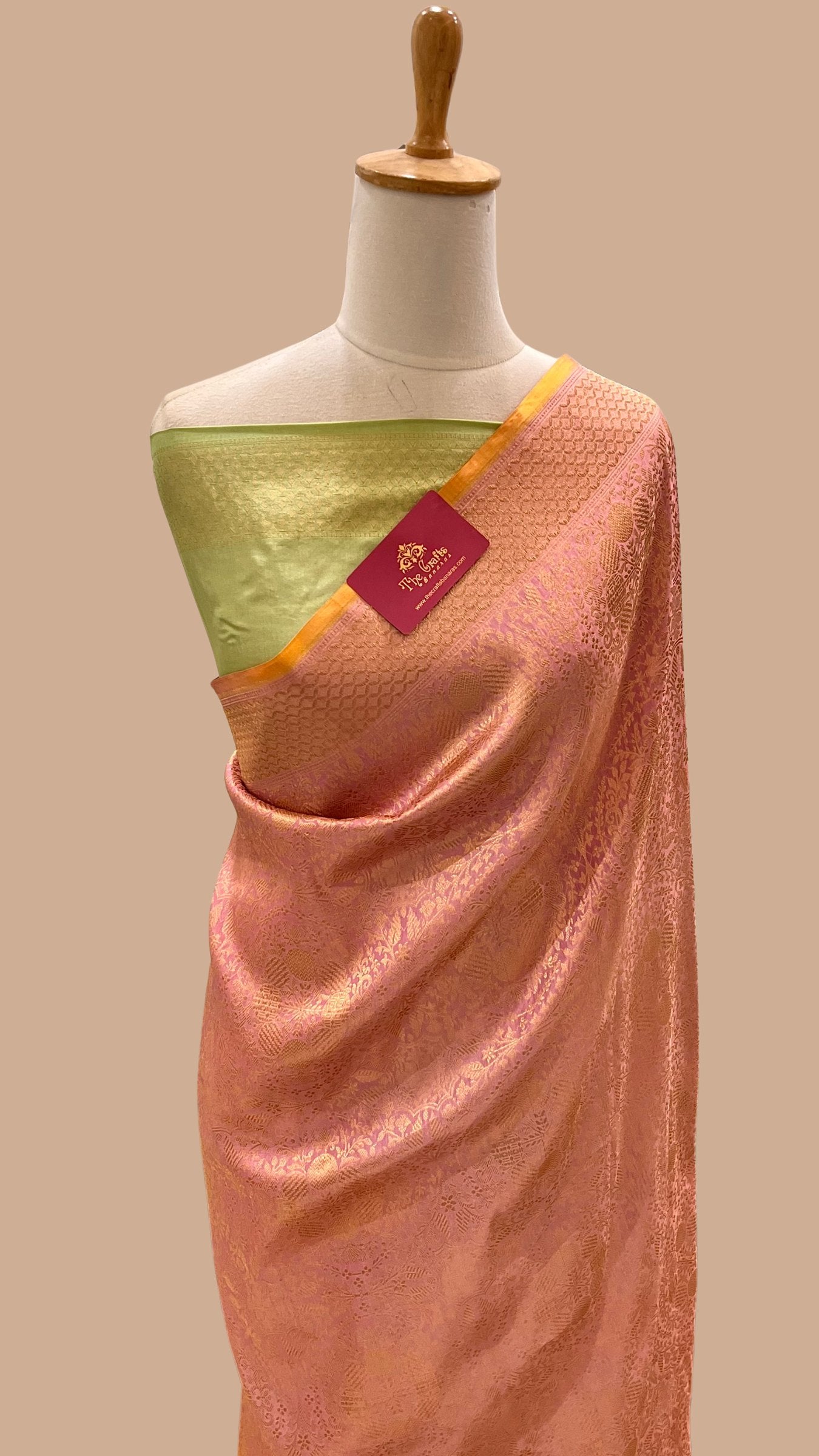 Pure Katan Silk Handloom Banarasi Saree - Tanchui Brocade