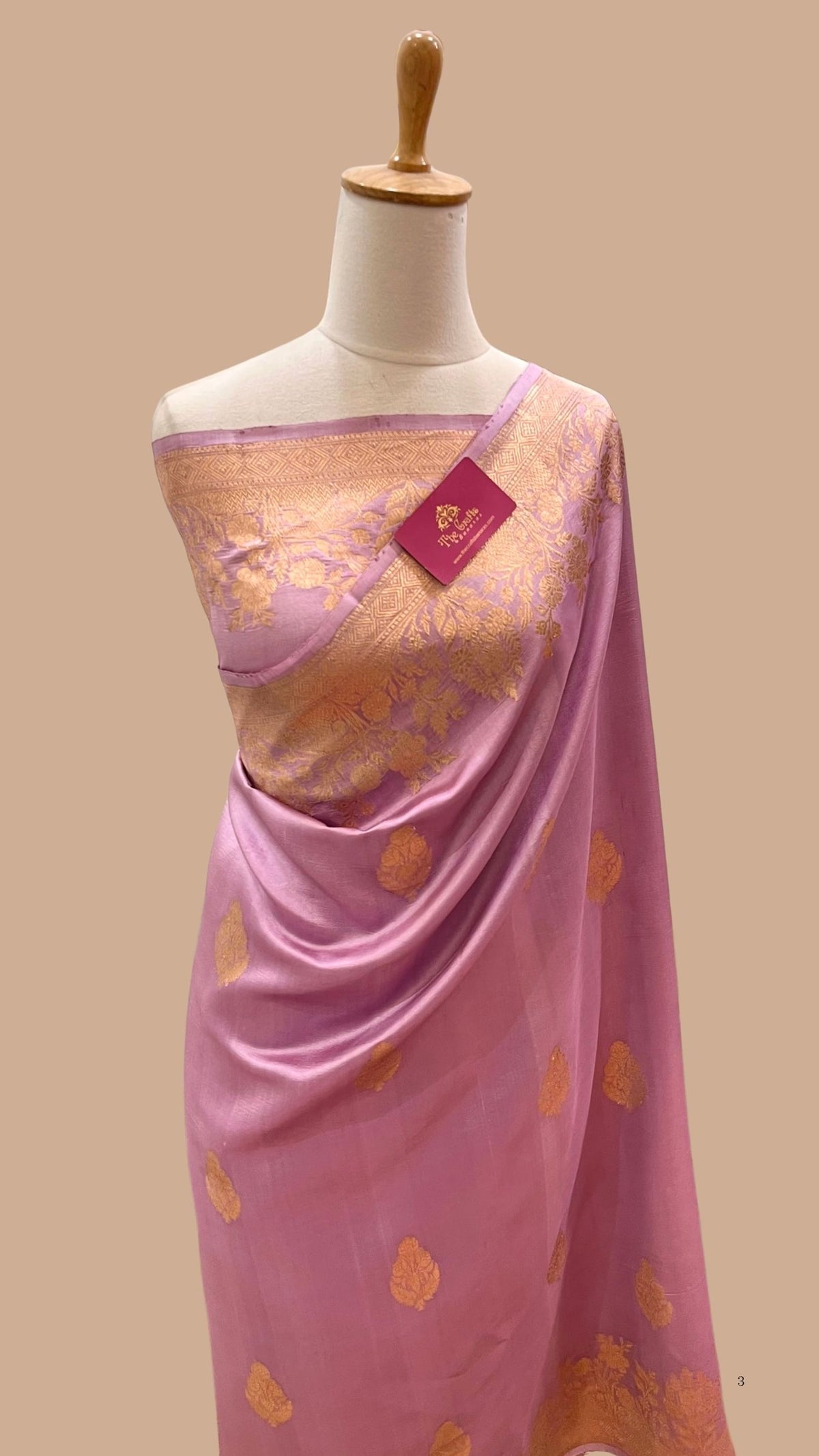 Pure  Mango Silk Handloom Banarasi Saree