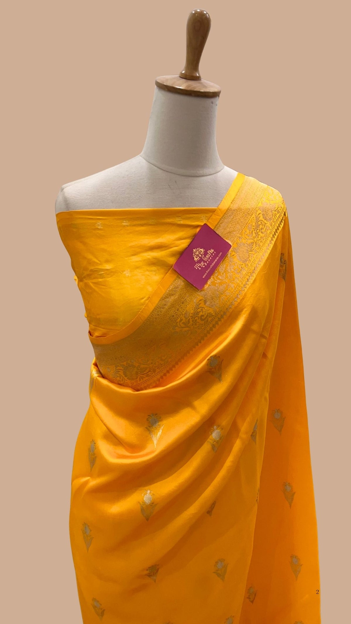 Pure Mango Silk Handloom Banarasi Saree