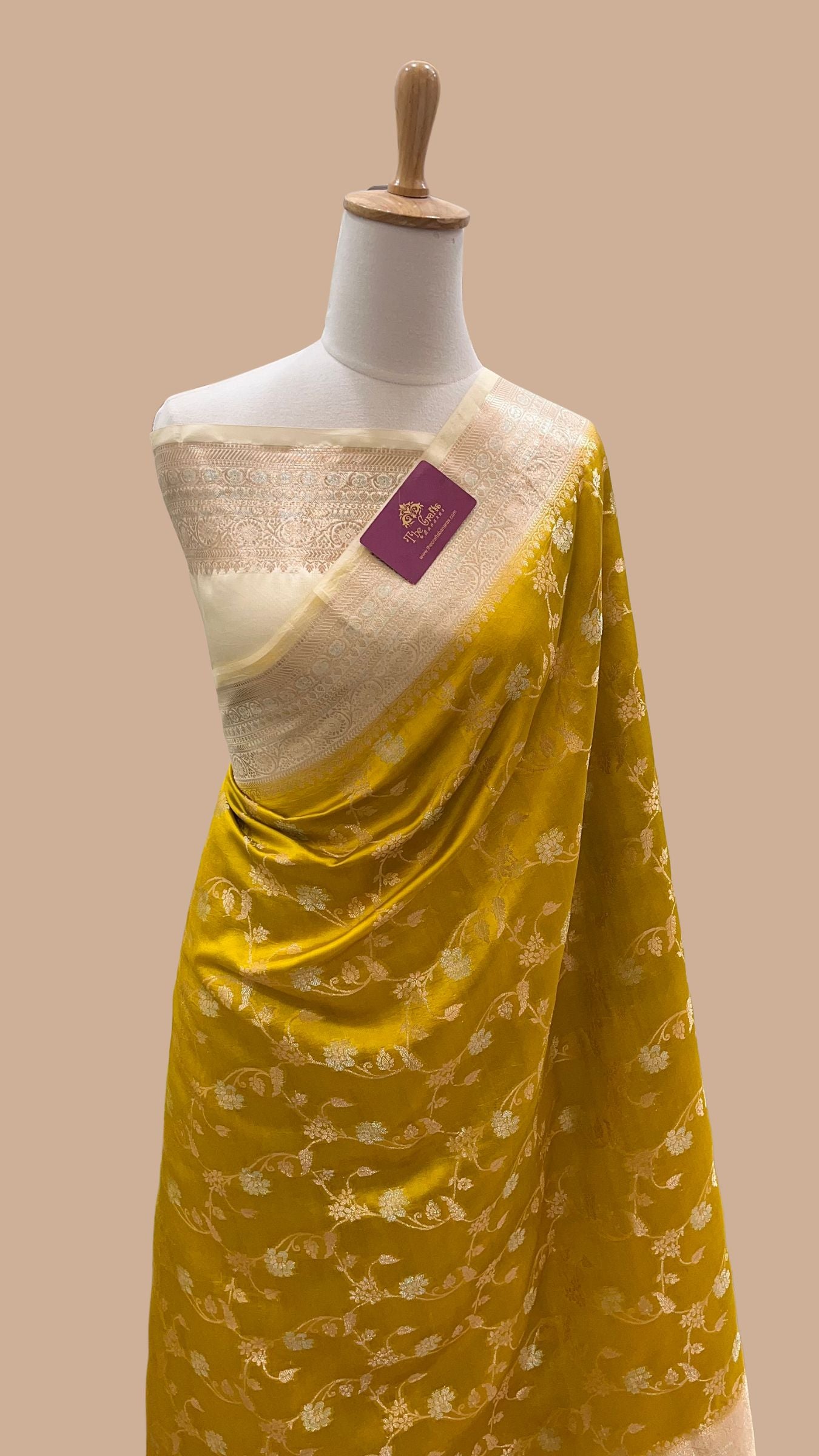Pure Mango Silk Banarasi Saree