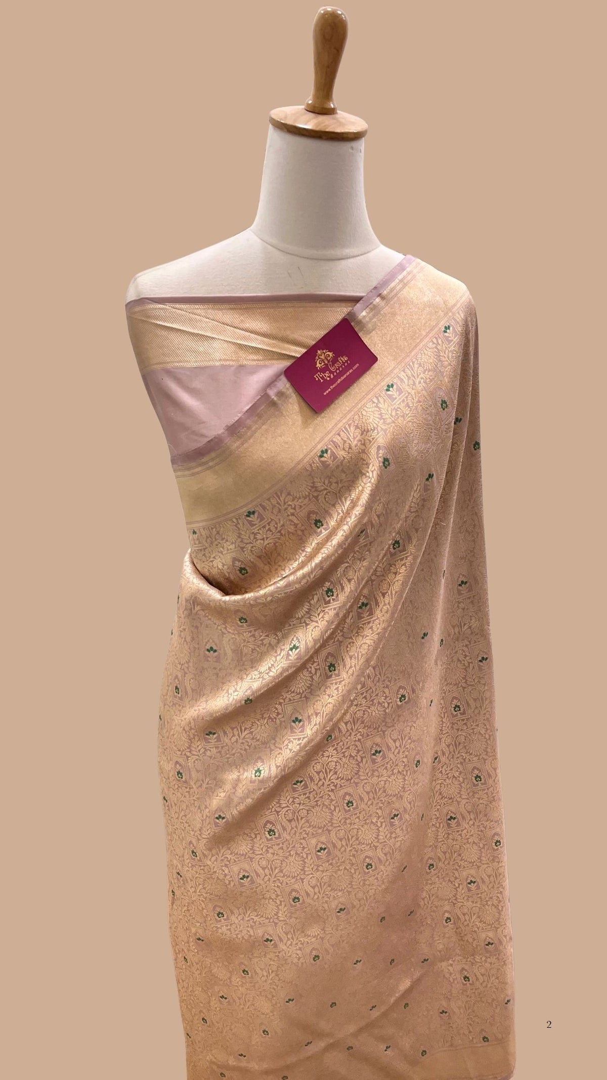 Pure Katan Silk Handloom Banarasi Saree - Tanchui Brocade Meena