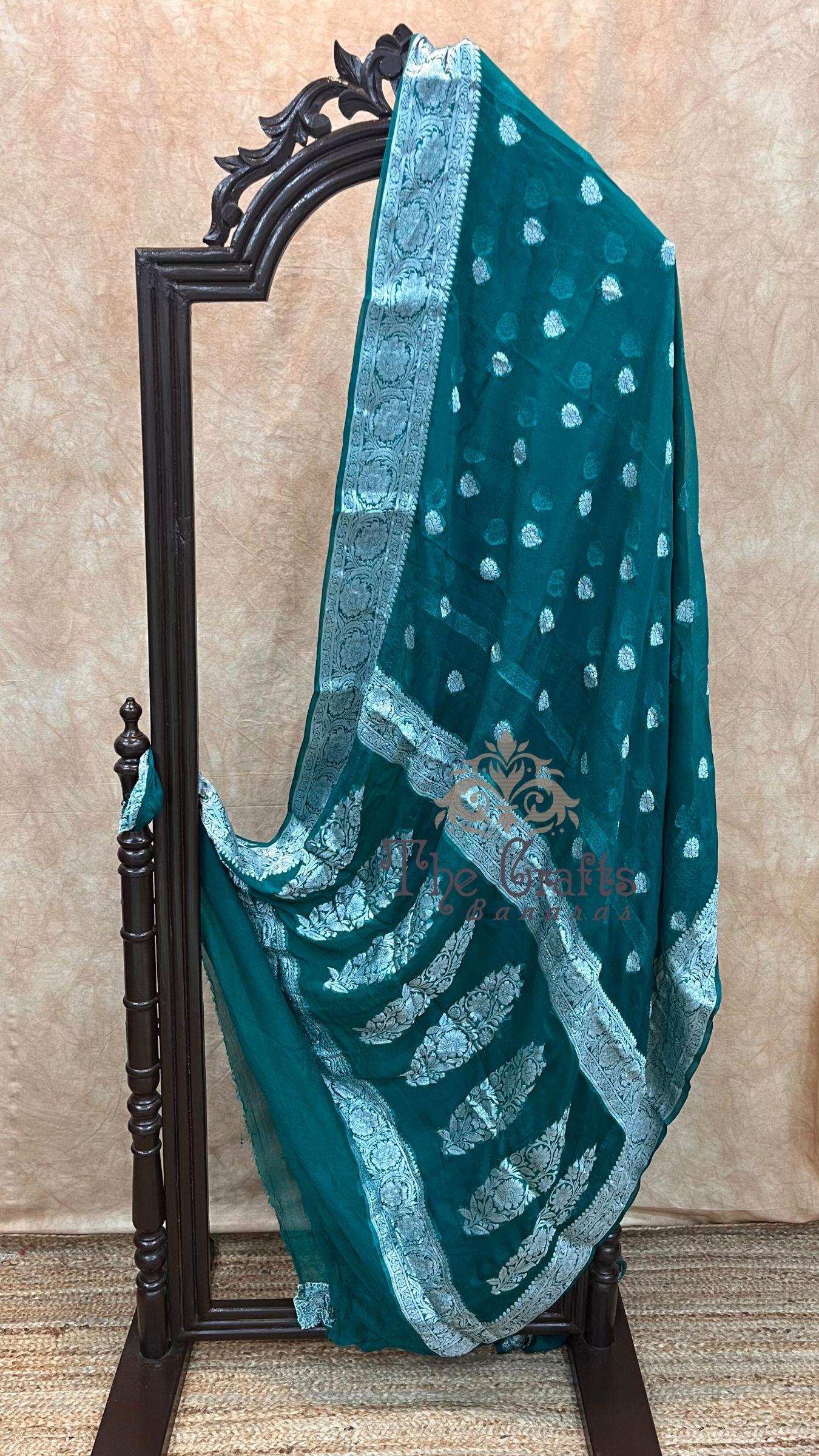 Pure Khaddi Chiffon Banarasi Saree