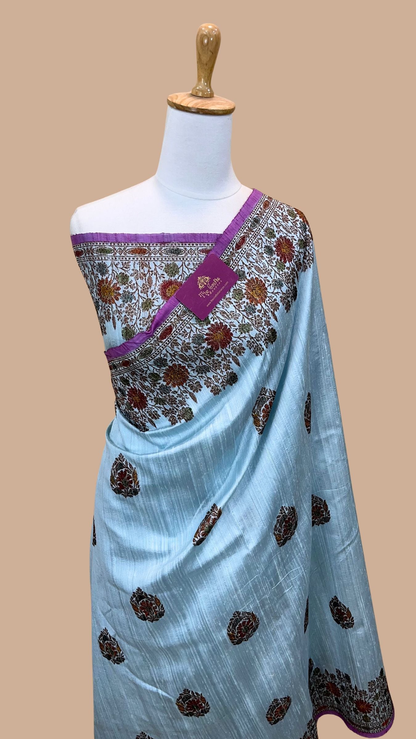 Pure Raw Silk Handloom Banarasi Saree