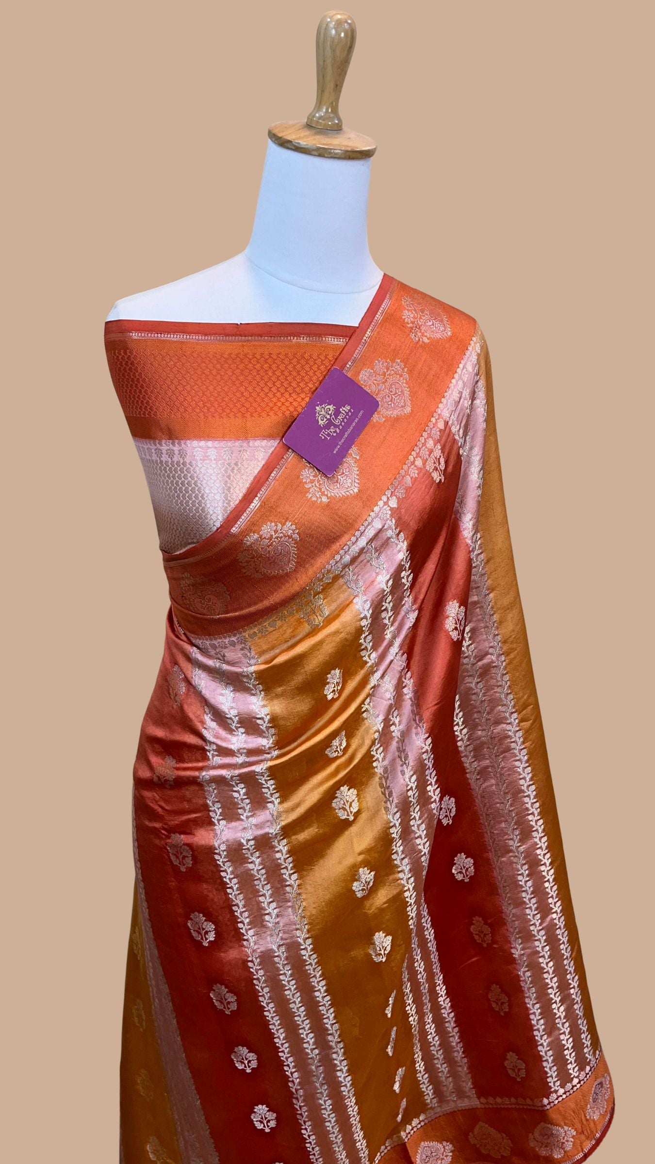 Pure Mango Silk Banarasi Saree