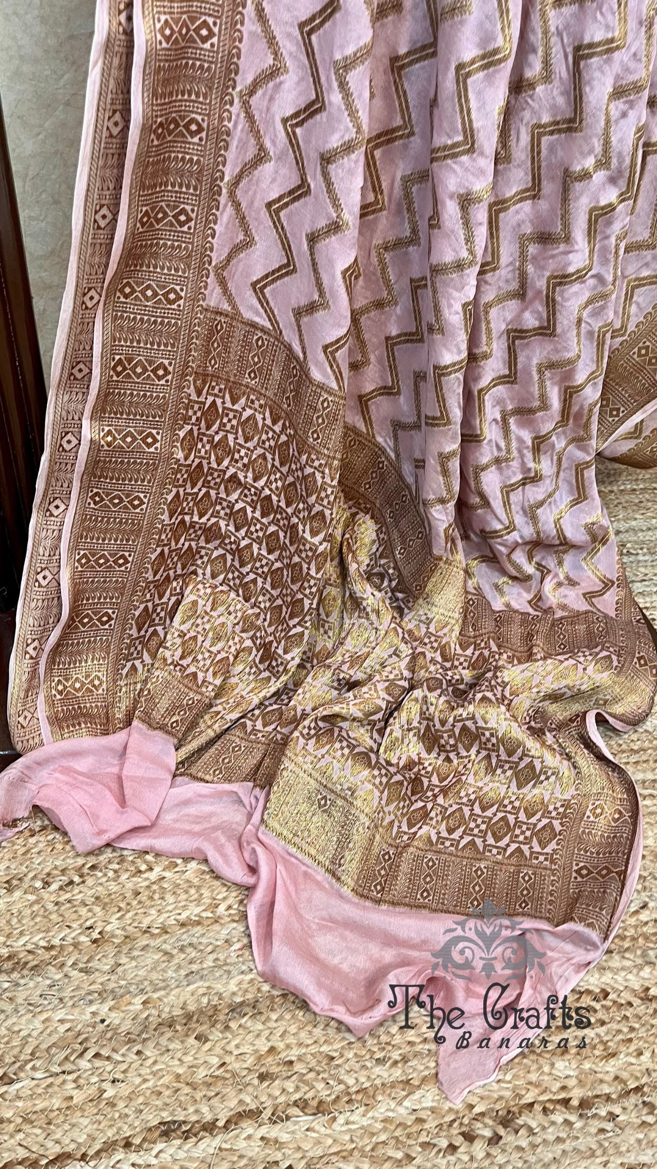 Pure Khaddi Chiffon Banarasi Saree