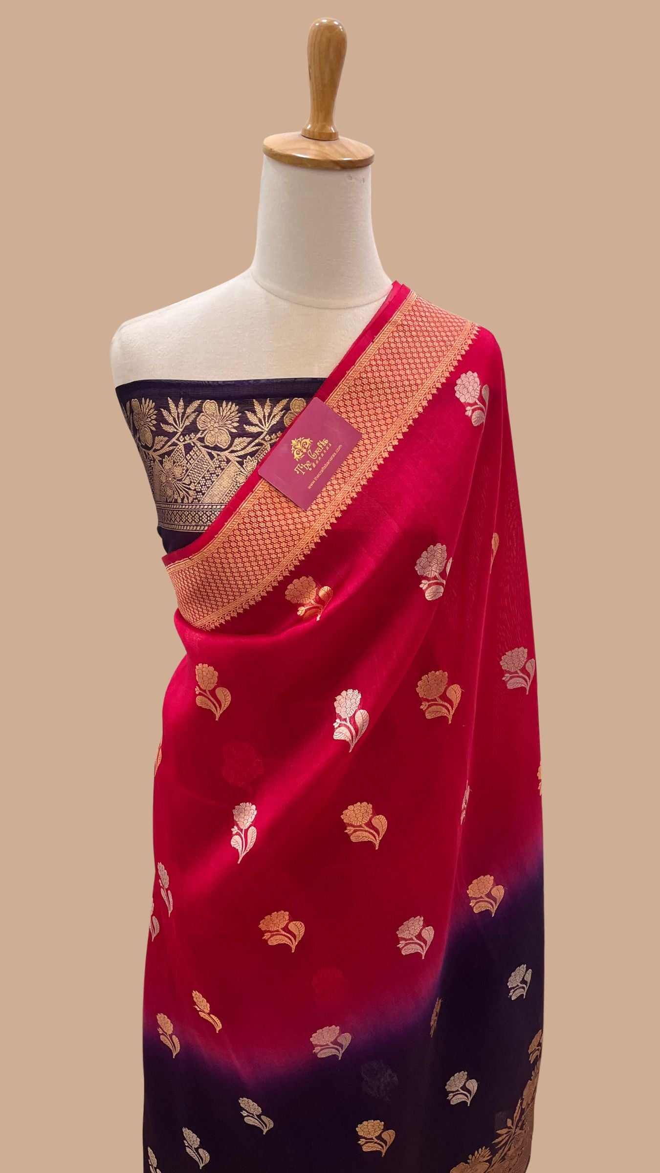 Pure Kora Silk Handloom Banarasi Saree