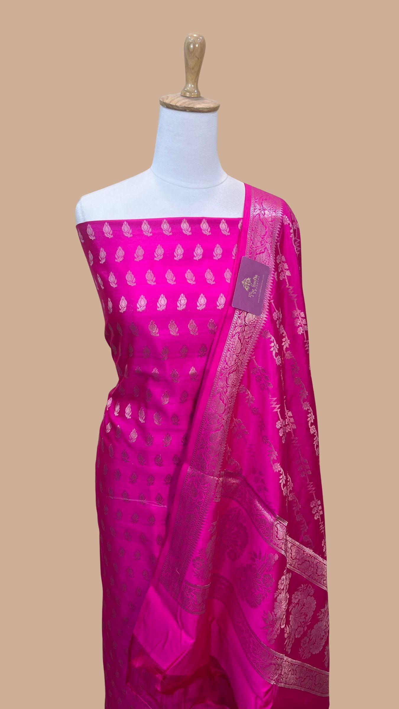 Pure Chiniya Silk Banarasi Dress Material