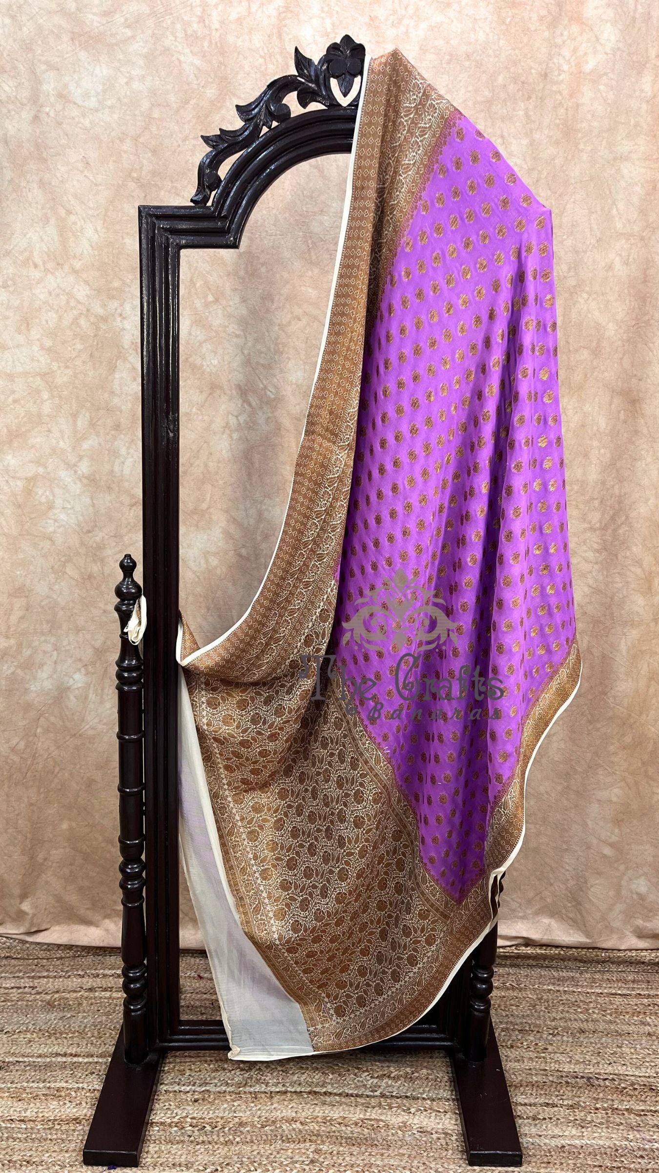 Pure Khaddi Chiffon Banarasi Saree