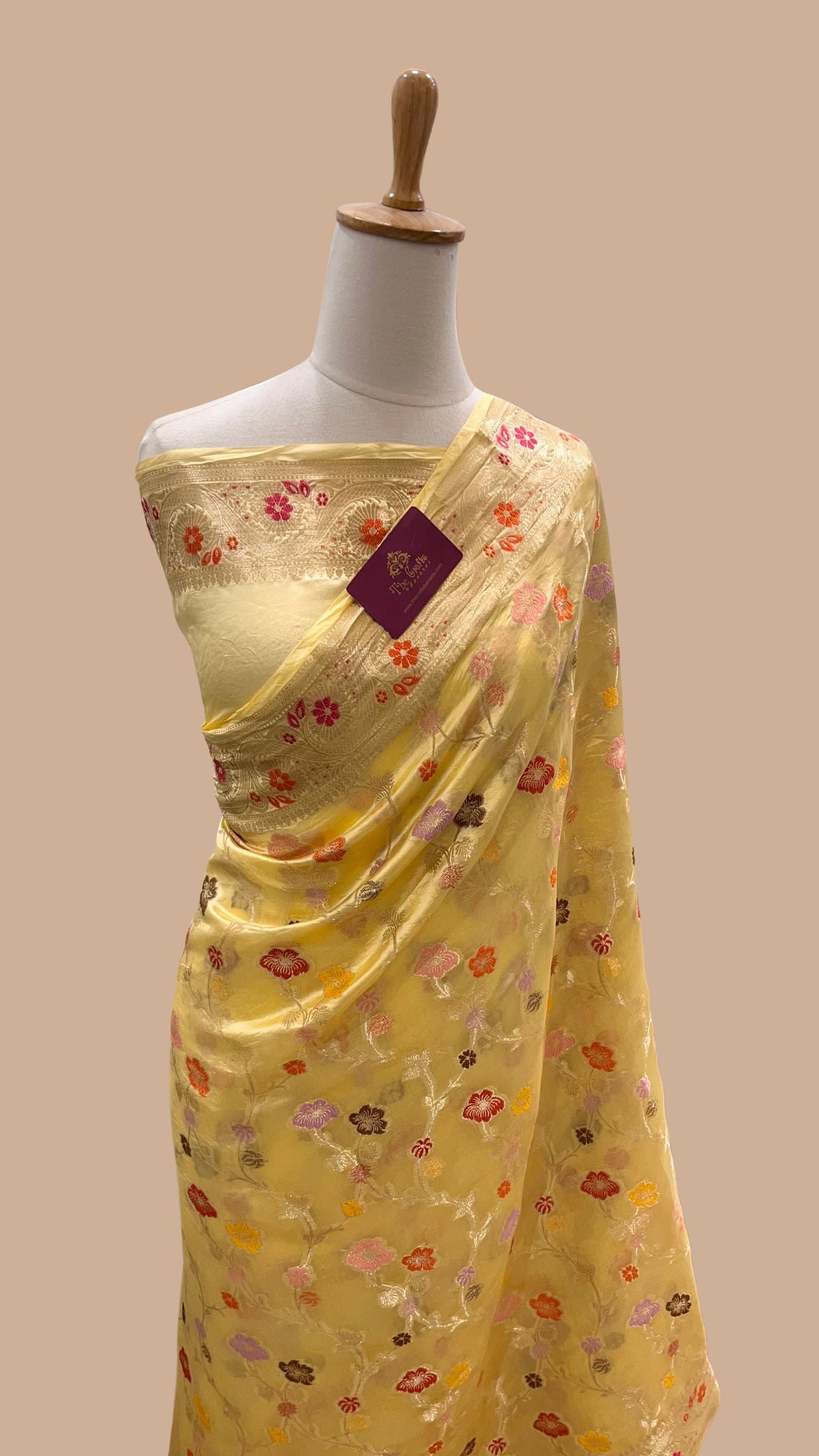 Pure Mango Silk Banarasi Saree