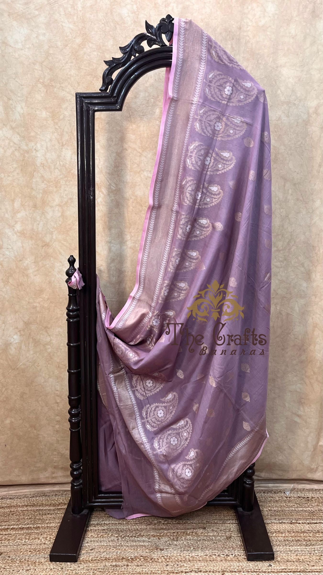 Pure Ektara Cotton Jamdani Banarasi Saree - Alfi