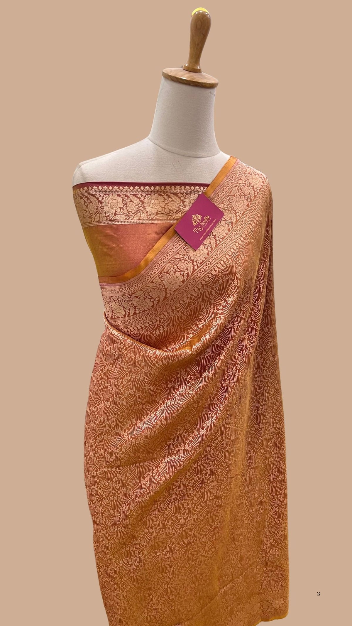 Pure Katan Silk Handloom Banarasi Saree - Tanchui Brocade
