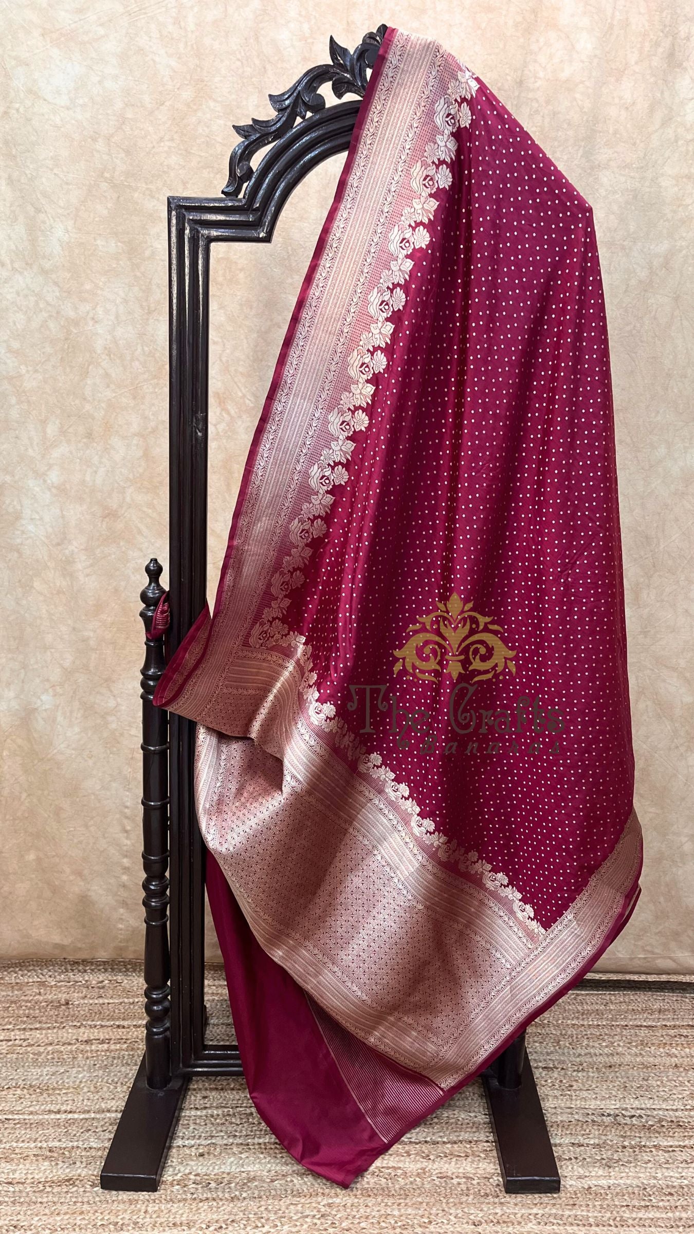 Pure Katan Silk Handloom Banarasi Saree - Chunri Buti