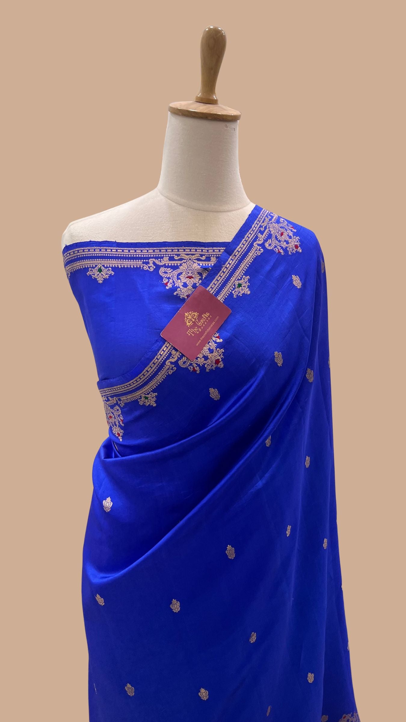 Pure Mango Silk Handloom Banarasi Saree - Meenakari