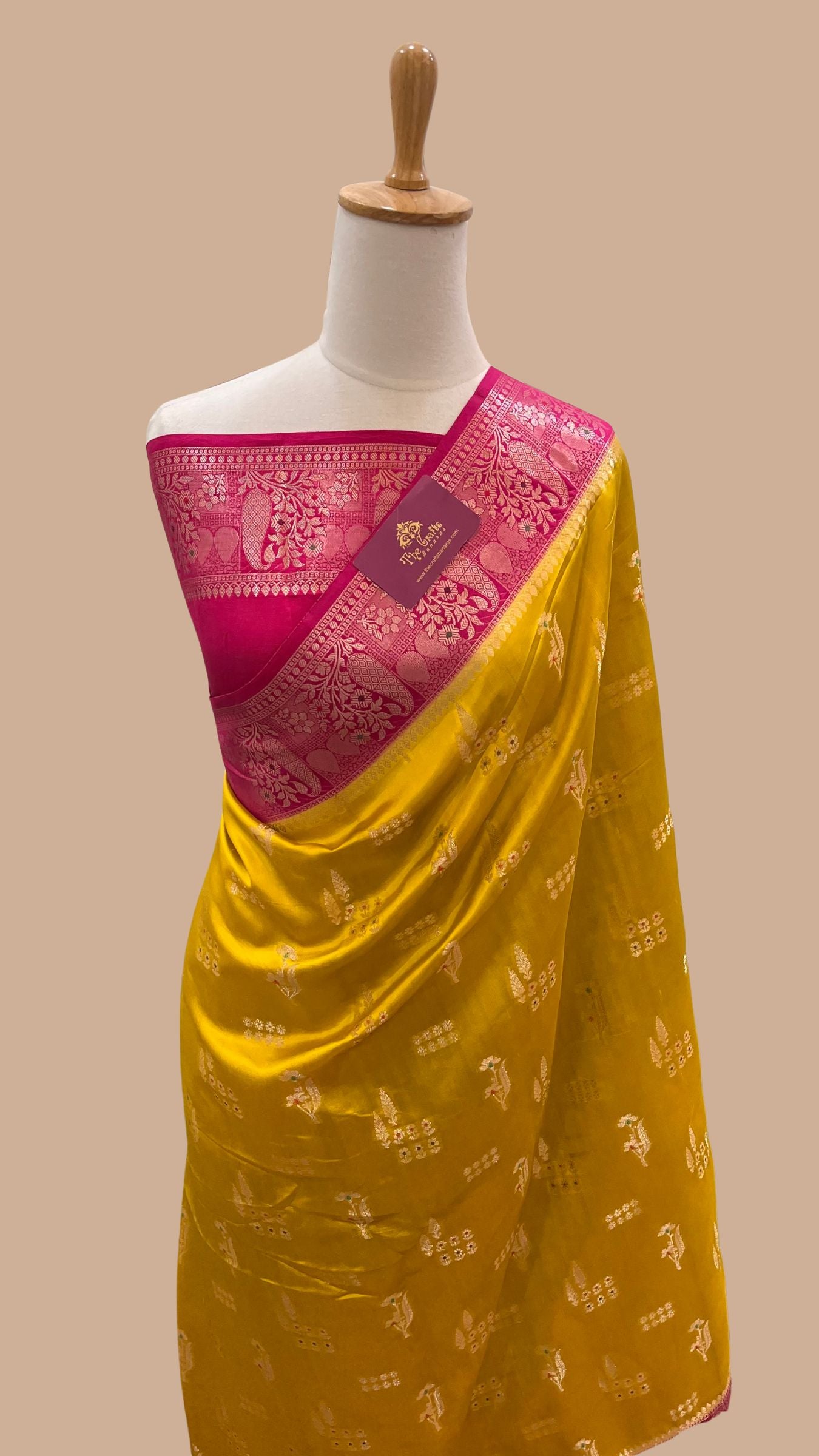 Pure Mango Silk Banarasi Saree