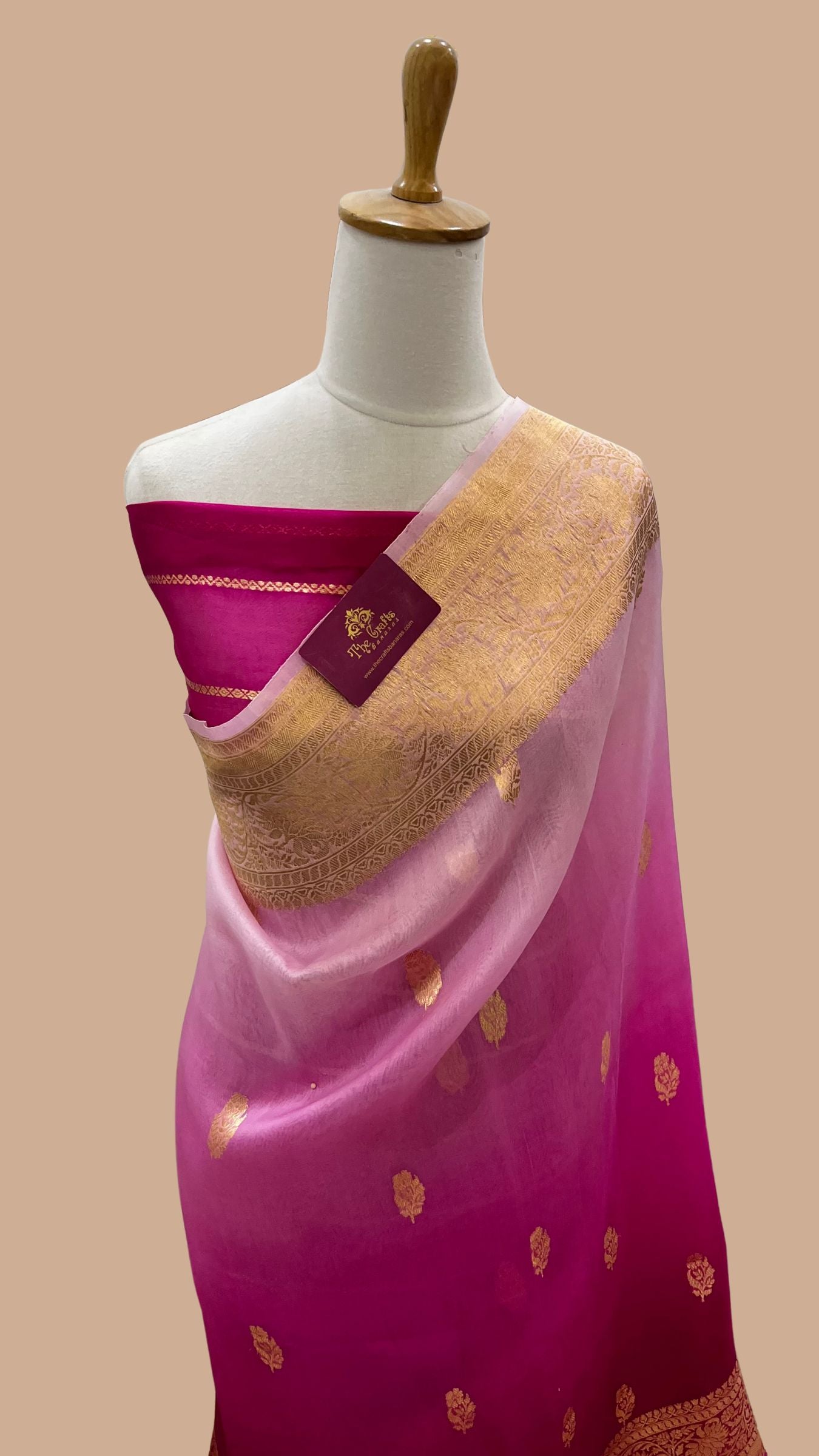 Pure Kora Silk Handloom Banarasi Saree