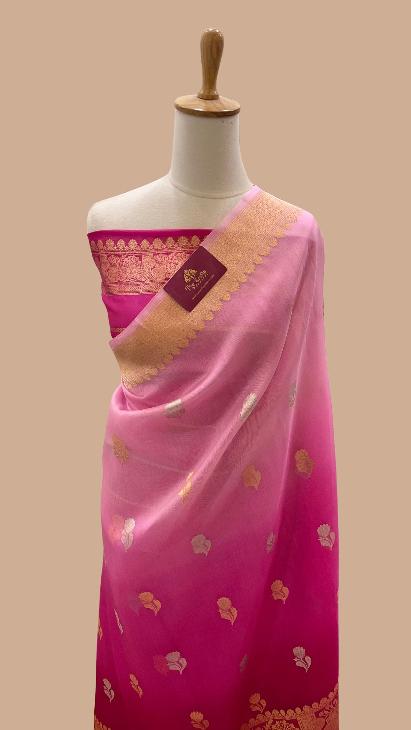 Pure Kora Silk Handloom Banarasi Saree