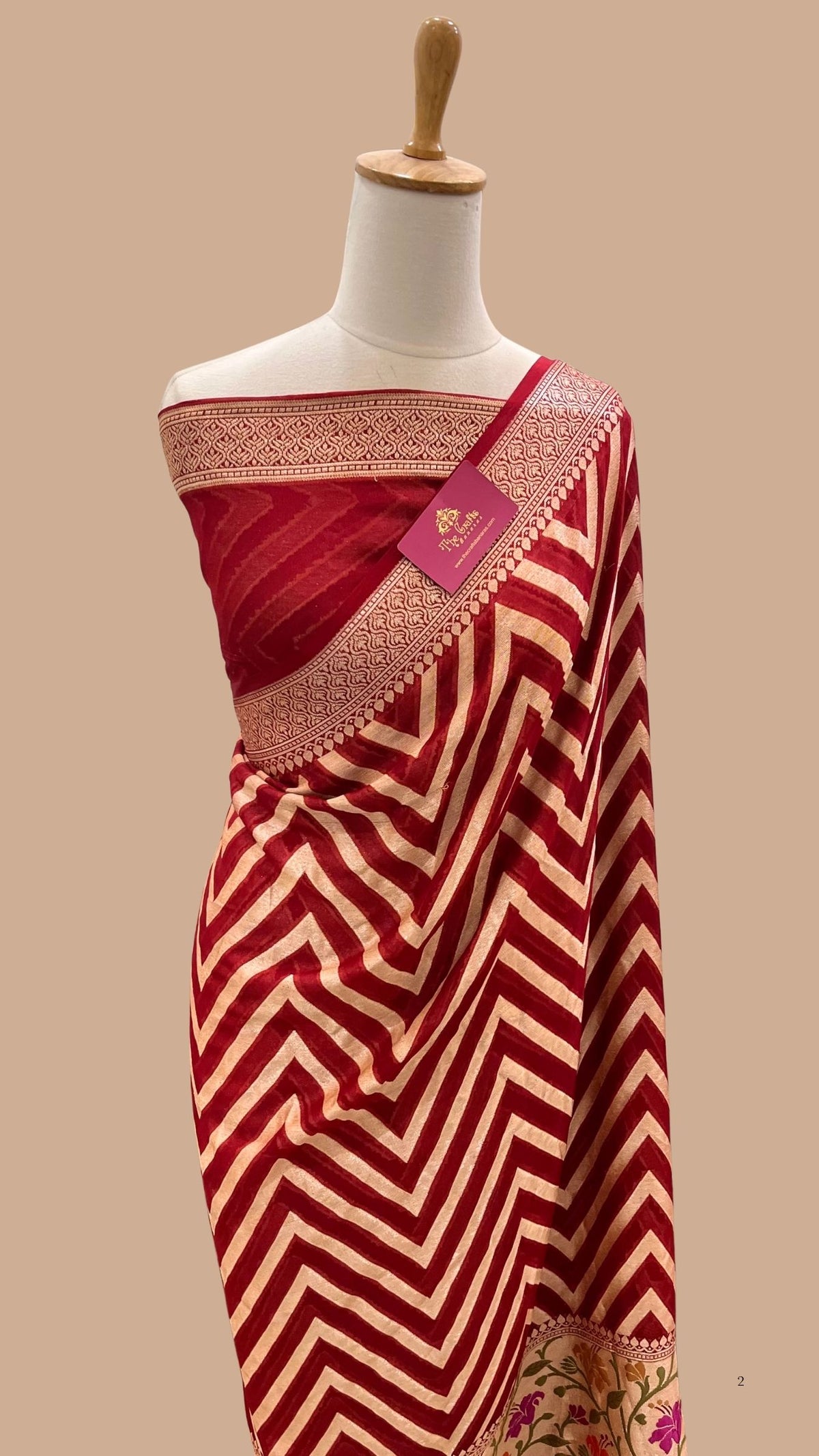 Pure Khaddi Chiffon Banarasi Saree