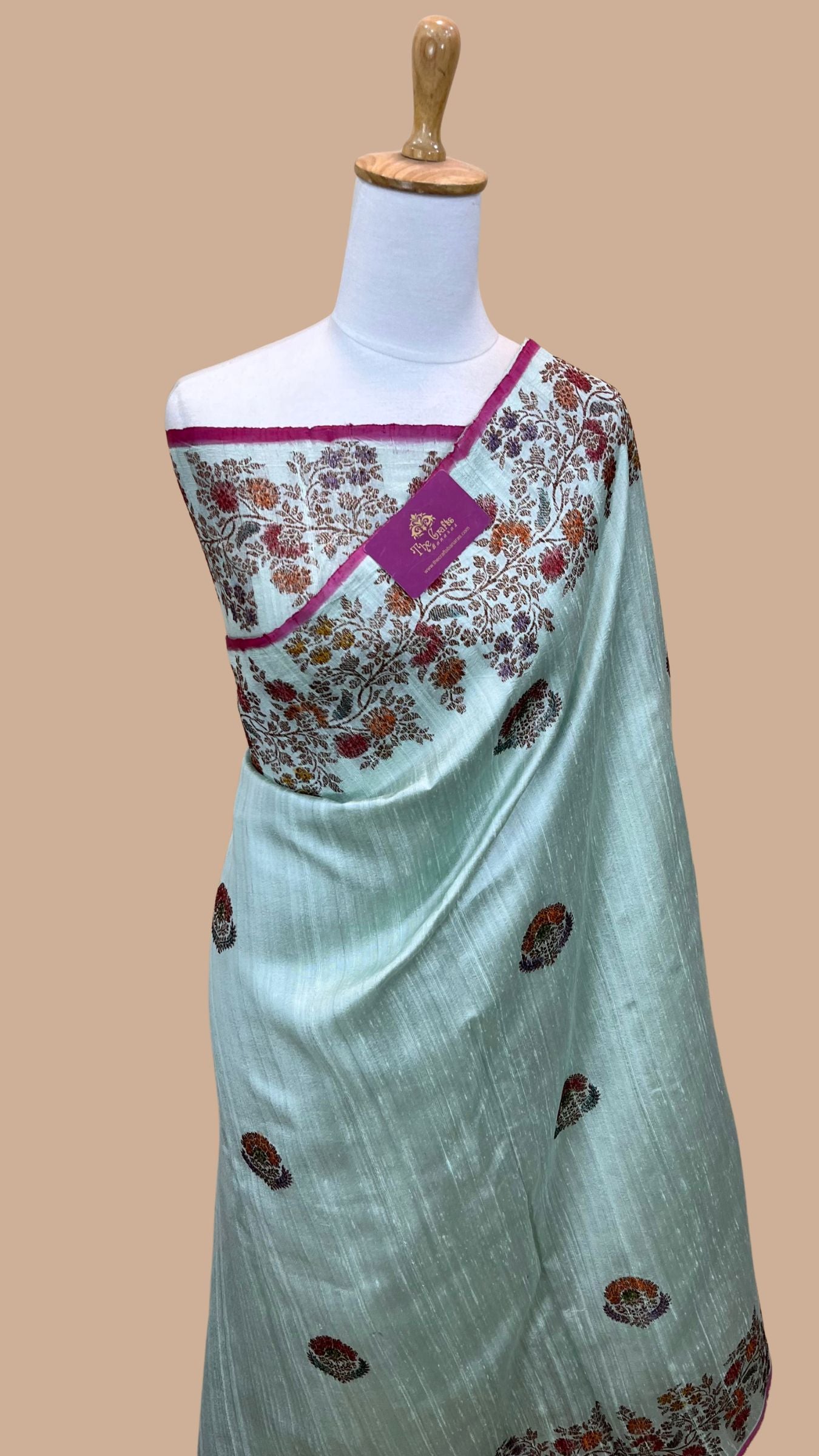 Pure Raw Silk Handloom Banarasi Saree