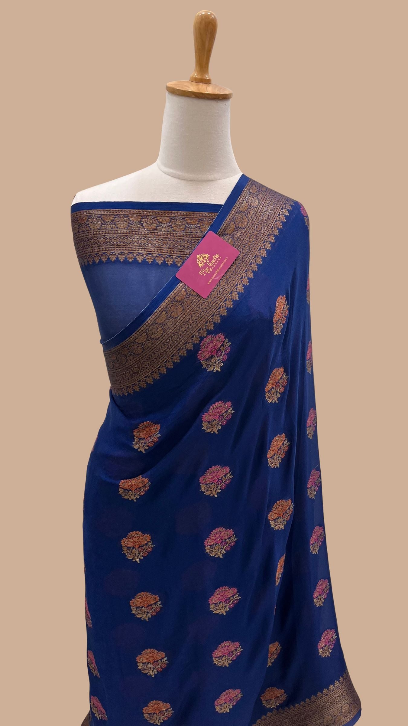 Pure Khaddi Chiffon Banarasi Saree
