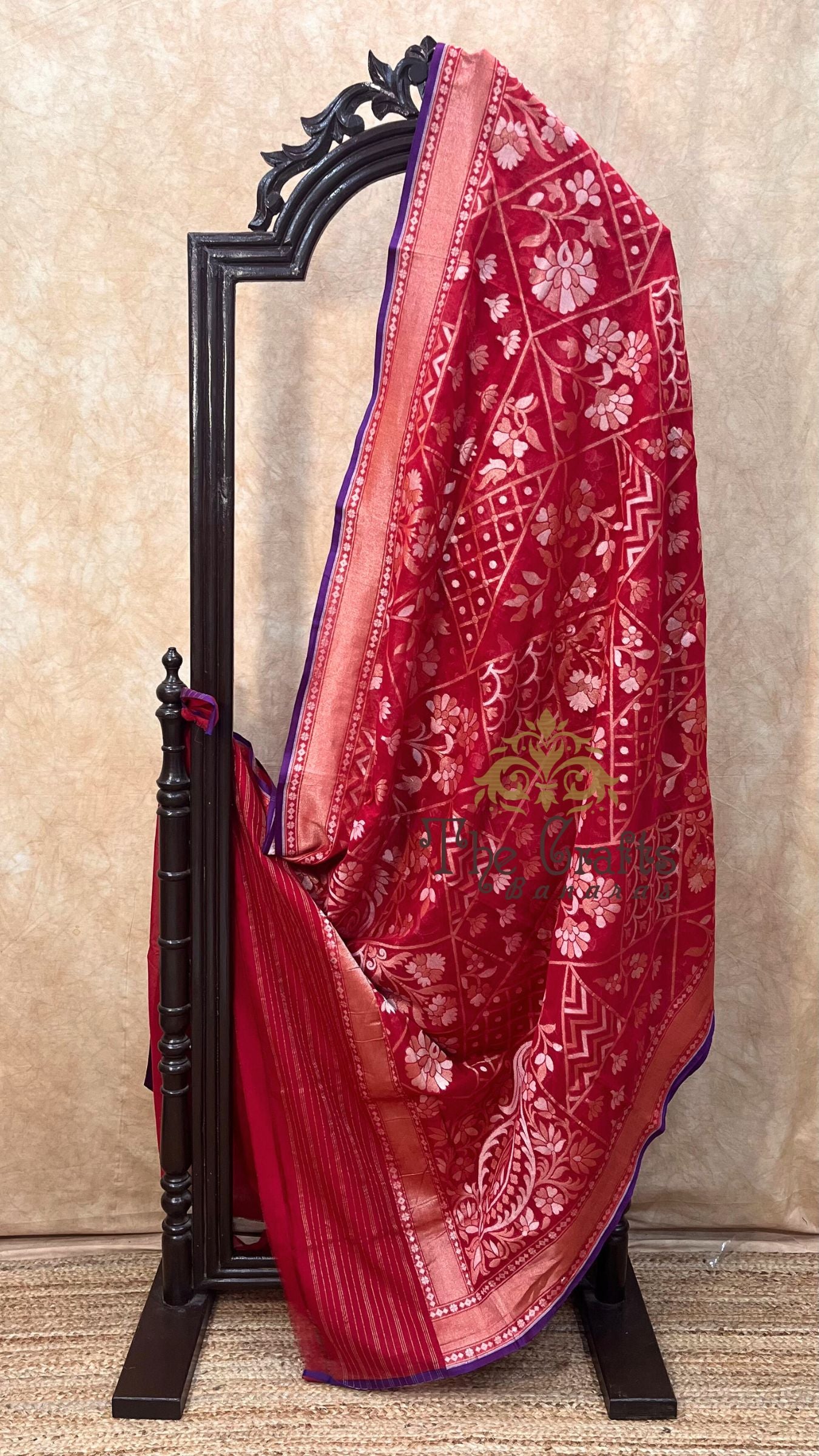 Pure Ektara Cotton Jamdani Banarasi Saree - Alfi