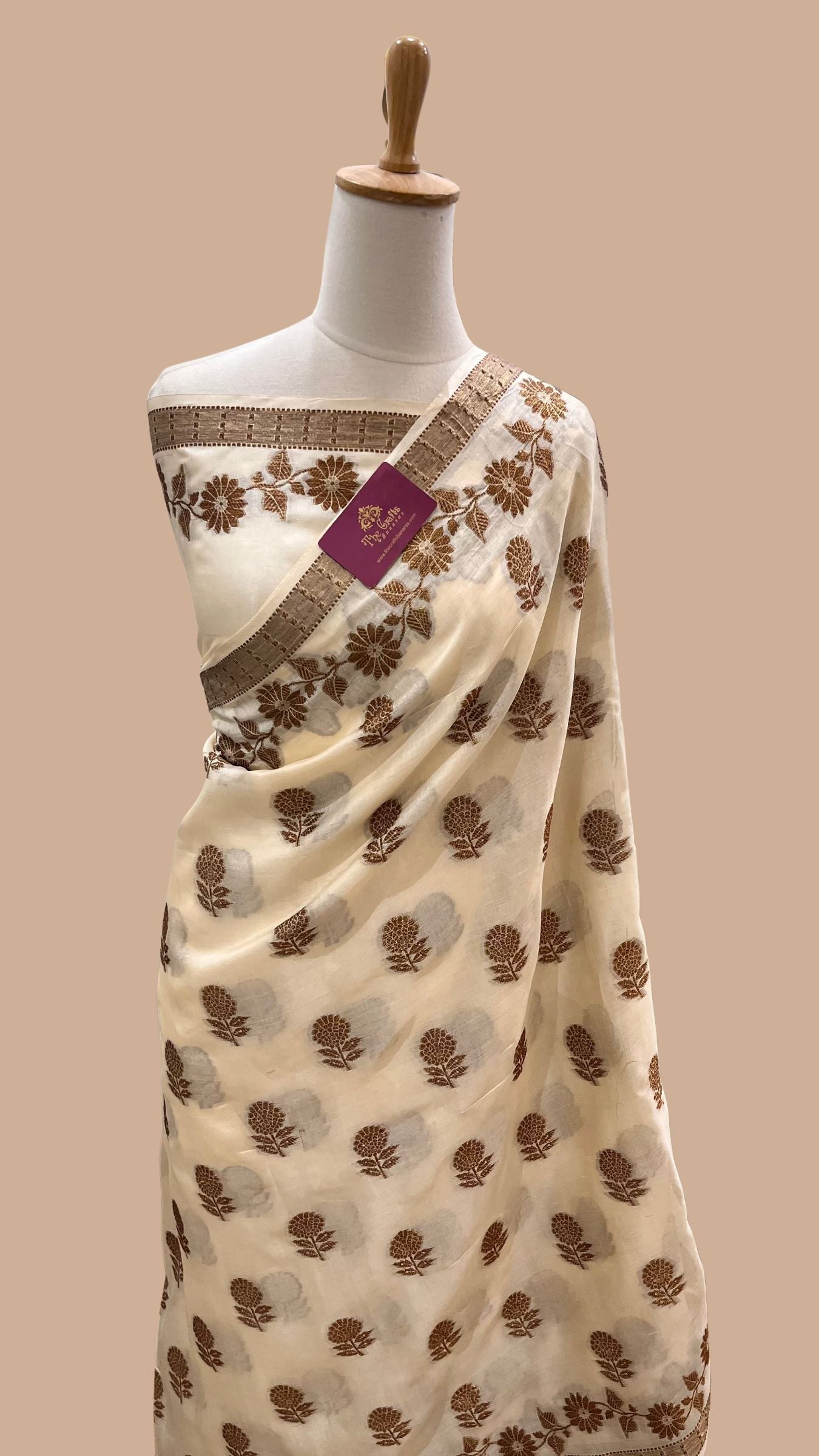 Pure Tussar Silk Banarasi Saree