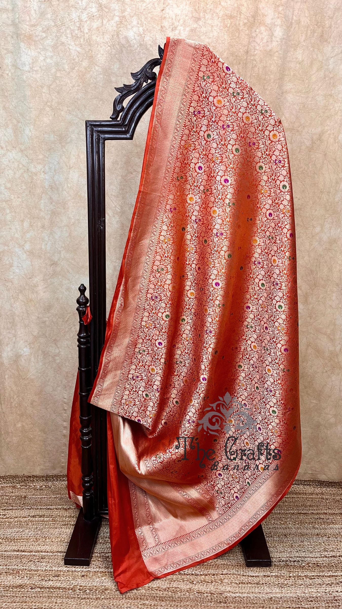 Pure Katan Silk Handloom Banarasi Saree - Tanchui Brocade Meena