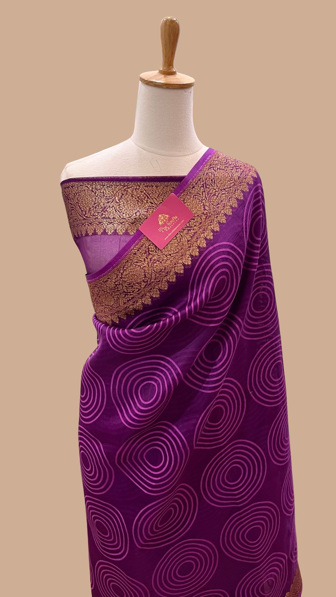 Pure Ektara Cotton Jamdani Banarasi Saree