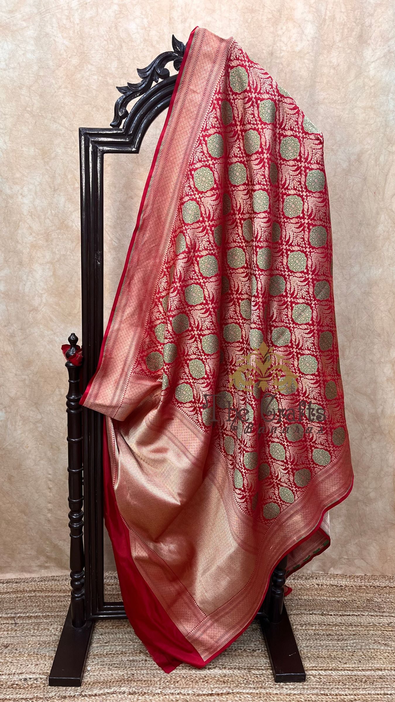 Pure Katan Silk Handloom Banarasi Saree - Tanchui Brocade Meena