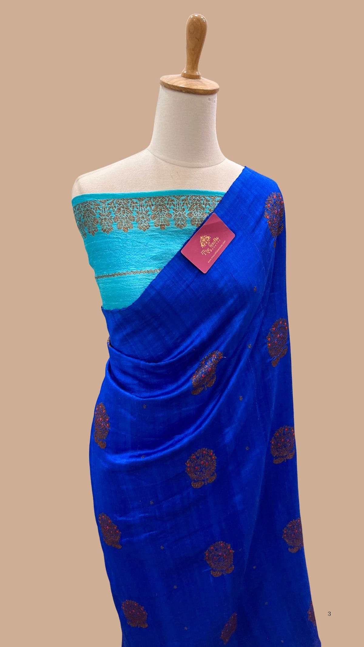 Pure Raw Silk Handloom Banarasi Saree
