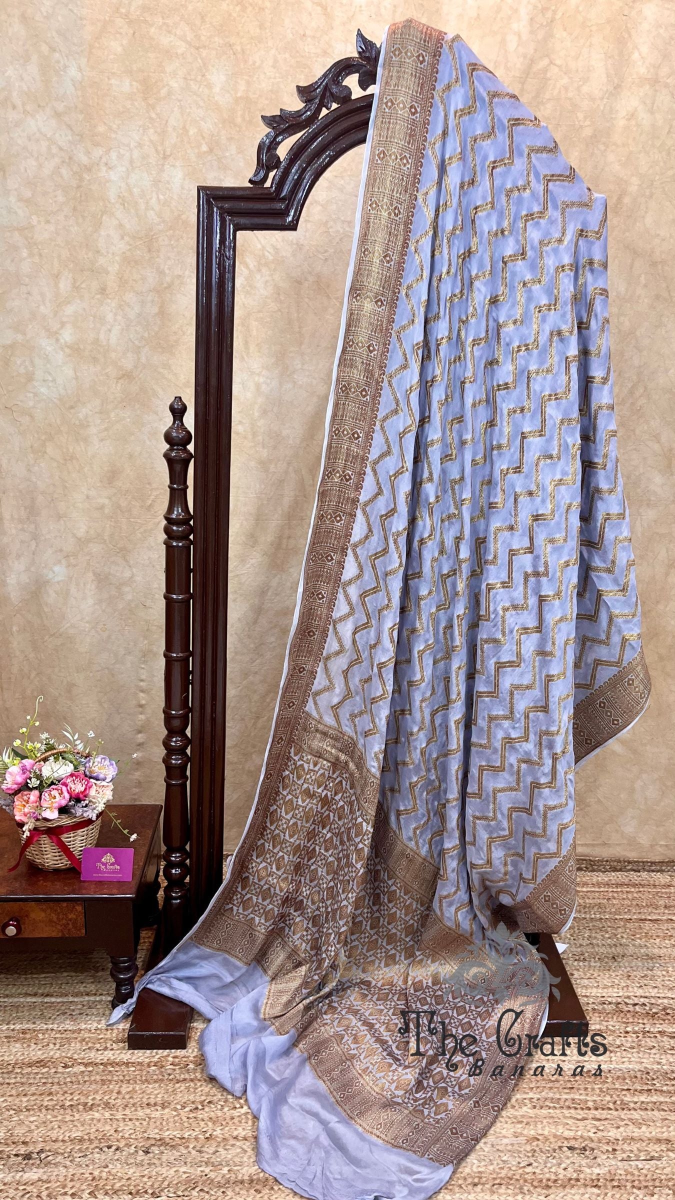 Pure Khaddi Chiffon Banarasi Saree