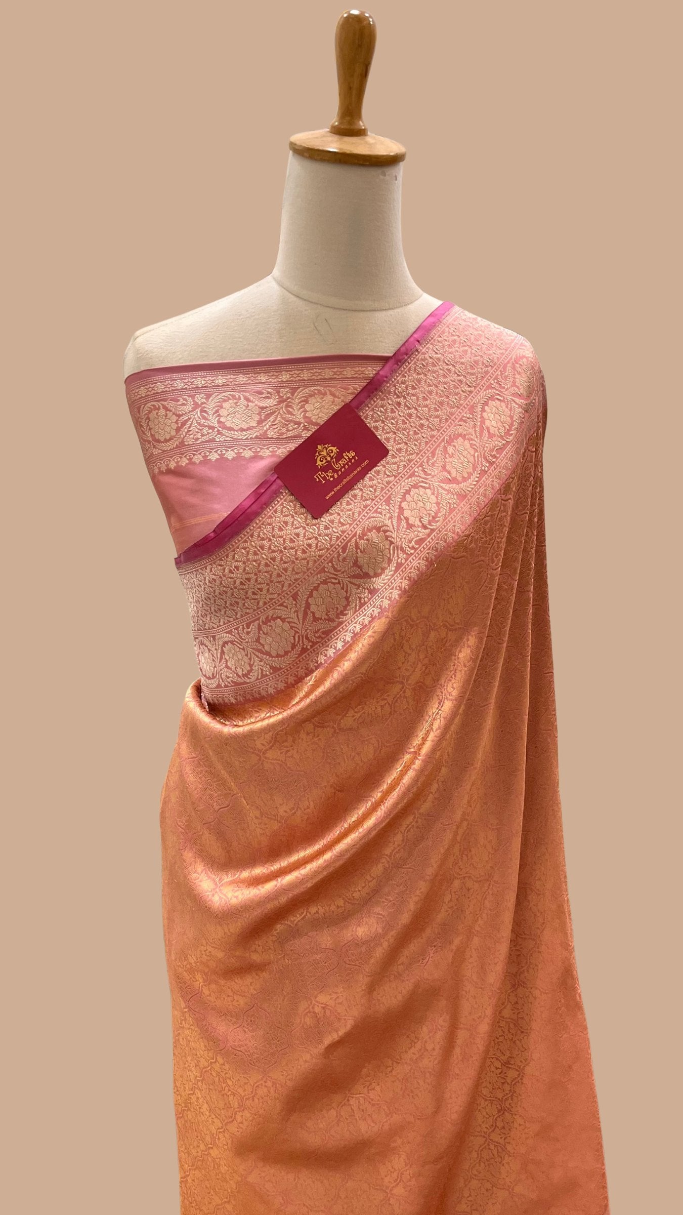 Pure Katan Silk Handloom Banarasi Saree - Kadhua Tanchui Brocade