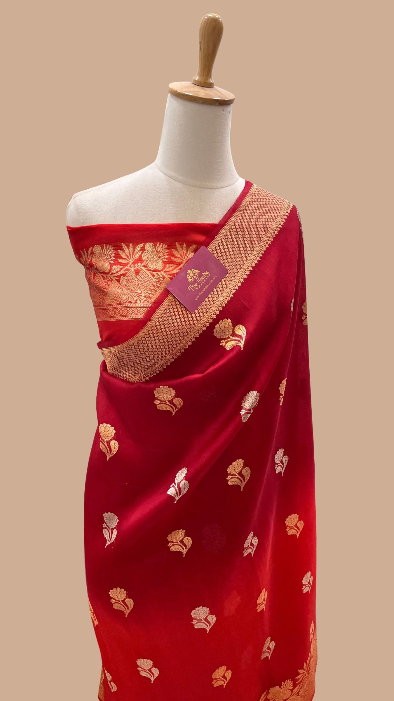 Pure Kora Silk Handloom Banarasi Saree