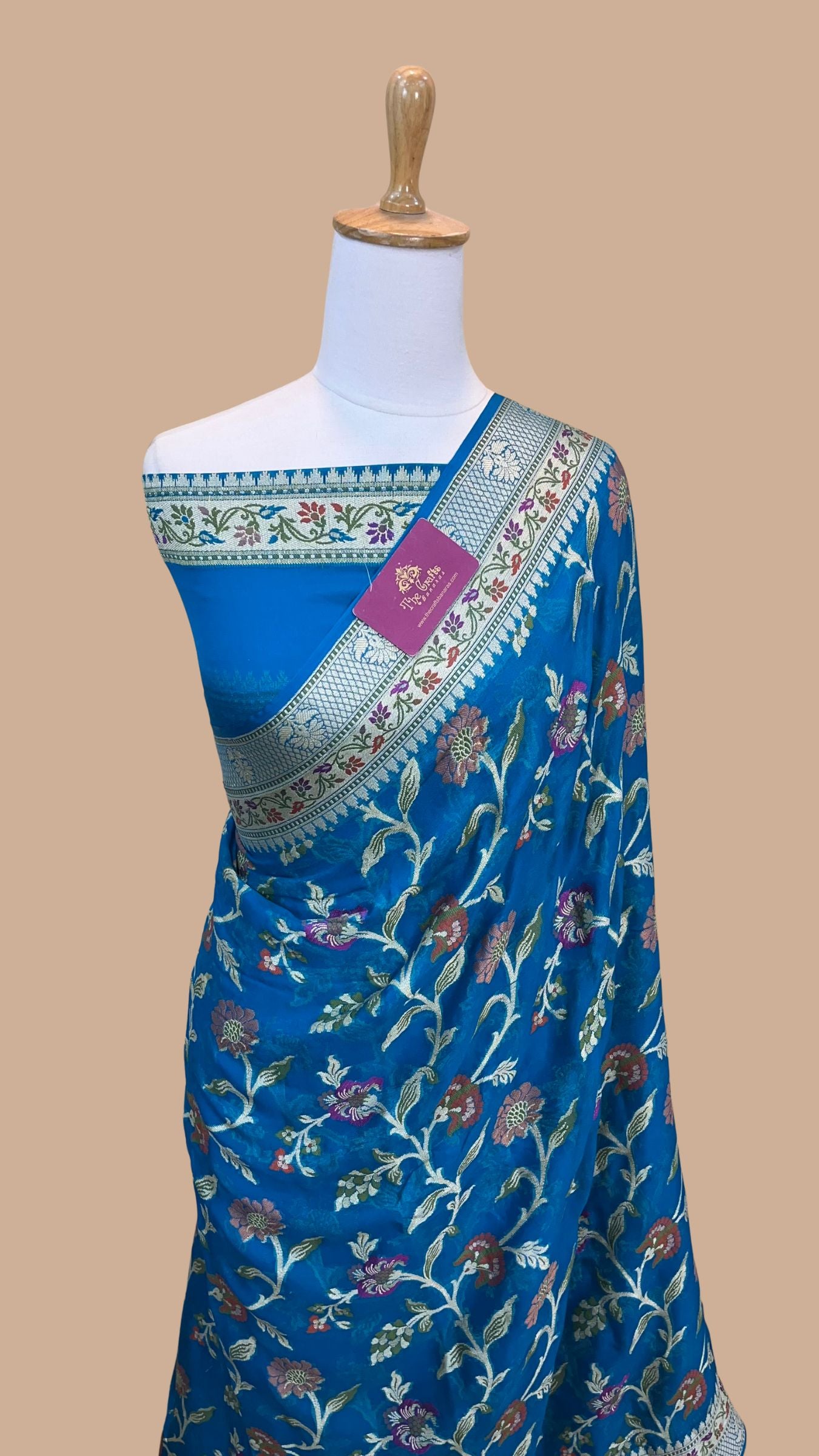 Pure Khaddi Chiffon Banarasi Saree