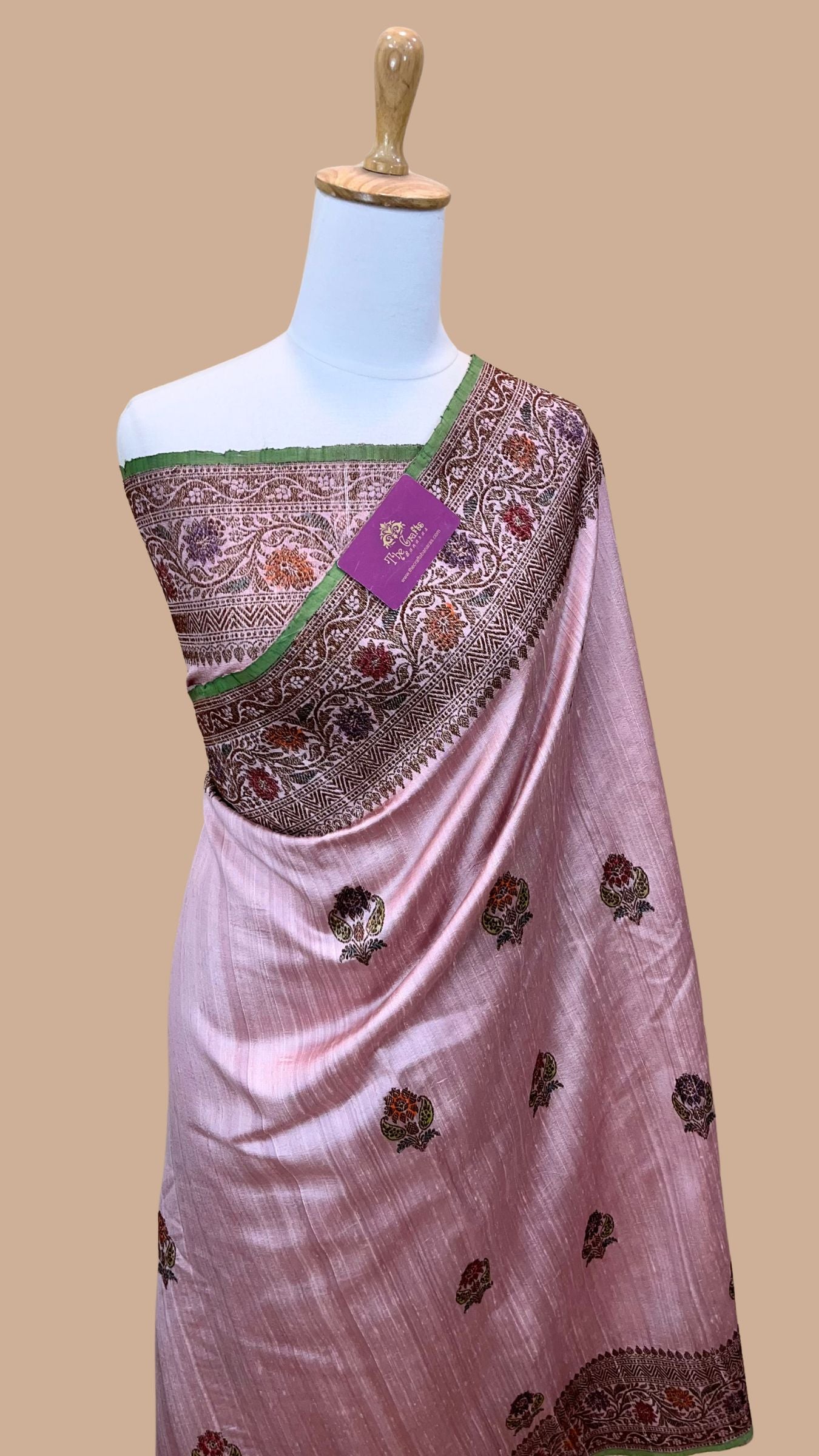 Pure Raw Silk Handloom Banarasi Saree